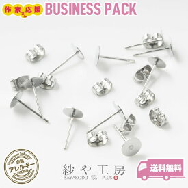 ピアスパーツ 316L ステンレス キャッチ付 アクセサリー パーツ シルバー 12mm 30ペア 6mm 平皿 丸皿 金属アレルギー対応 アレルギー対応 サージカルステンレス 問屋 ステンレス316L ハンドメイド ハンドメイドパーツ さや工房 手作り アクセサリーパーツ 卸 おすすめ