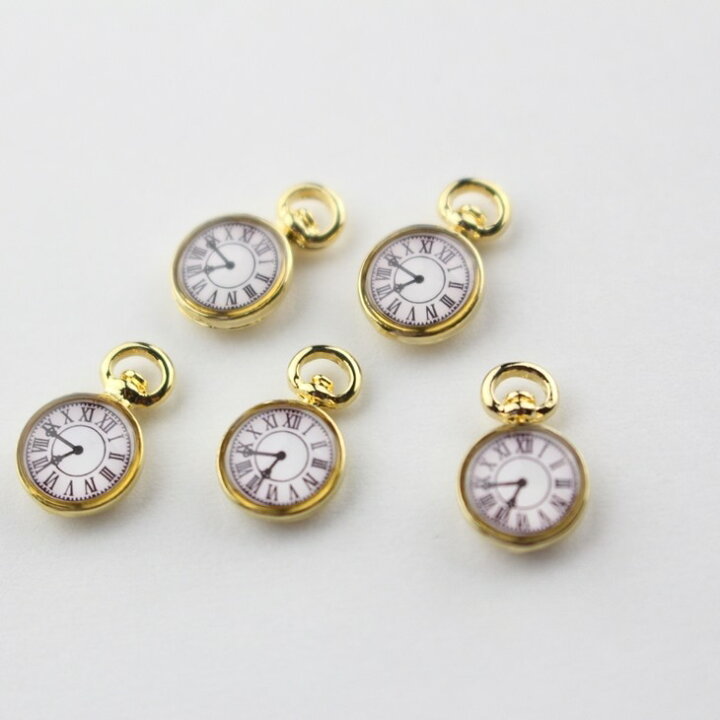 楽天市場 店内最大p倍 チャーム 時計 ミニ カン付 ゴールド 12mm 5個 5ヶ 小さめ 懐中時計 アクセサリーチャーム 約1 2cm アクセサリー パーツ パーツ 問屋 メタルパーツ 金属チャーム 金属パーツ 材料 ハンドメイド資材 さや工房 手作り アクセサリーパーツの店