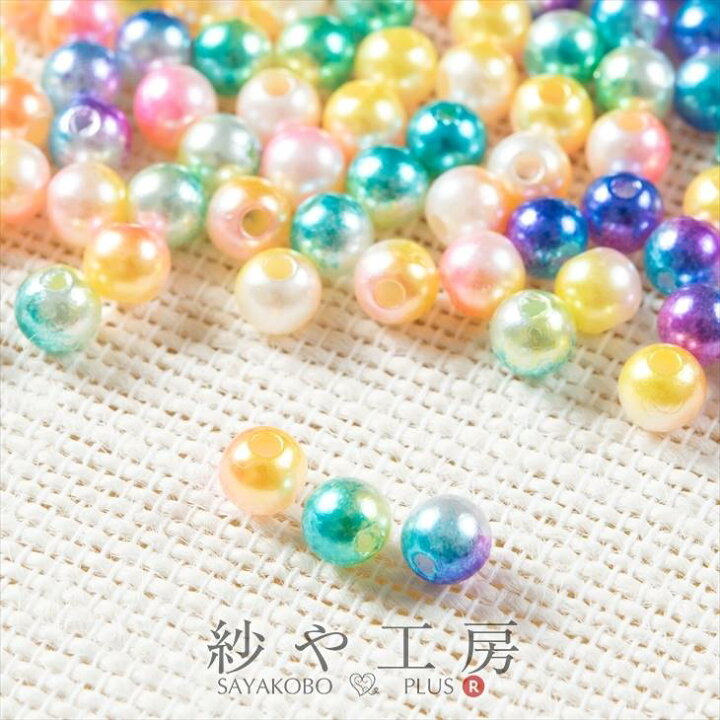 楽天市場】樹脂パール マーブル 6mm 約30個 約30ヶ パールビーズ 真珠 