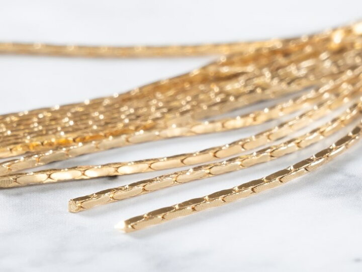 楽天市場】チャーム ゆらゆらチェーン 金メッキ ゴールド 46mm 1個 1ヶ 