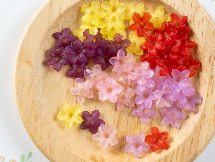 楽天市場】フラワーパーツ 小さい お花 【選べる5色】 10.5mm 10個 10 