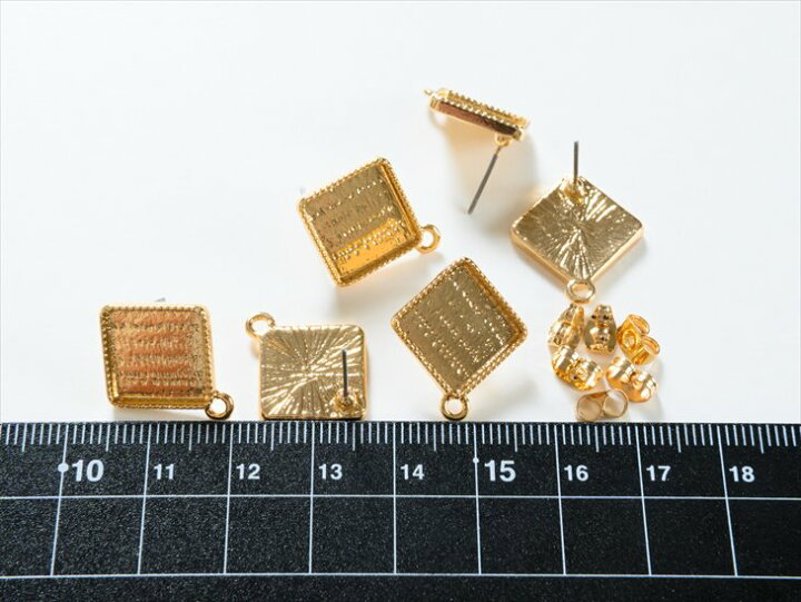 楽天市場】ピアスパーツ ニッケルフリー 変退色防止加工済 3ペア 6個  