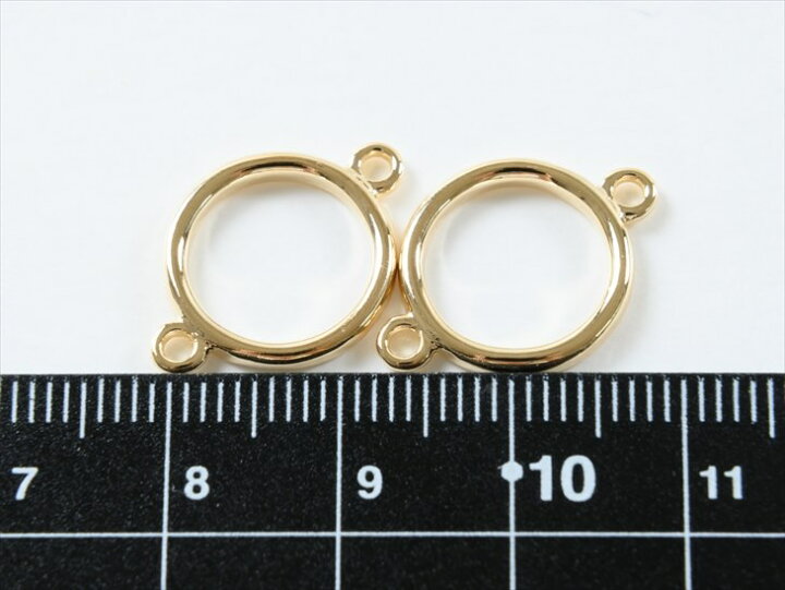 楽天市場】レジン枠 空枠 両カン付 ラウンド 内径約12.5mm ゴールド 2  