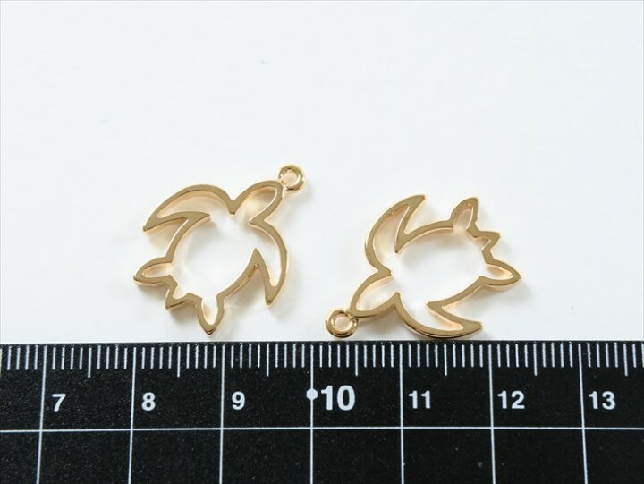 楽天市場】レジン枠 紗や工房オリジナル 空枠 カメ 18.5mm ゴールド 2 