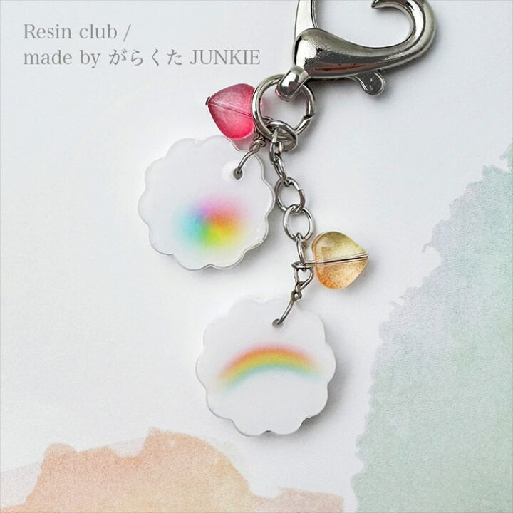 楽天市場】Resin club(レジンクラブ) 埋め込みレジンシール 虹 2 