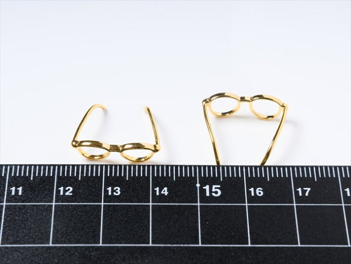 楽天市場】リングパーツ メガネ アクセサリー パーツ ゴールド 14mm 2  