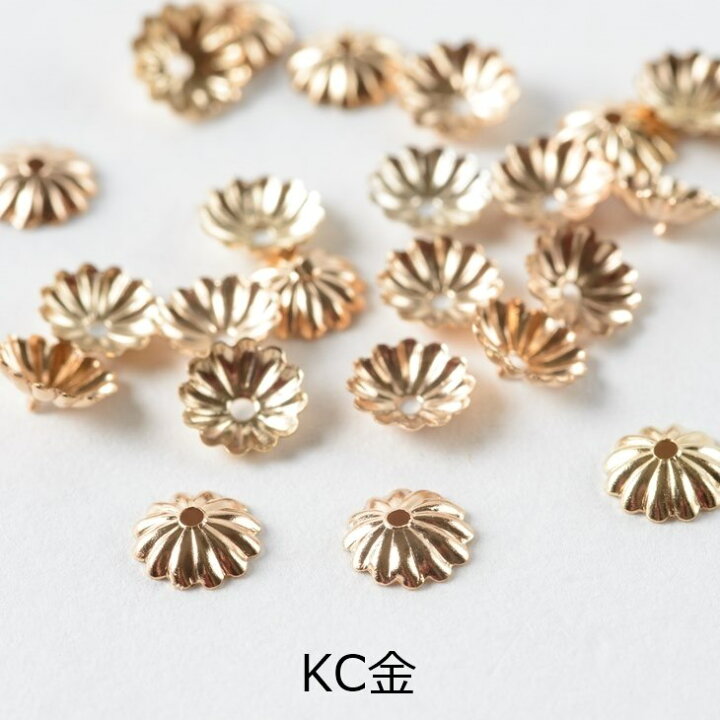 楽天市場】花座 座金 菊座 パーツ 菊型 【 選べる 5色 】 6mm 25個 25 