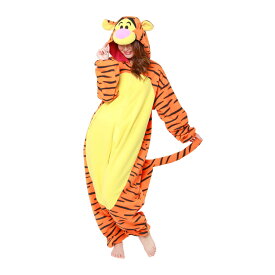 SAZAC サザック ティガー 着ぐるみ パジャマ フリーサイズ 大人用 ディズニー Disney コスチューム 仮装 ハロウィン かわいい 可愛い なりきり コスプレ キャラクター Tigger