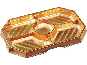 オードブル 38-25 ゴールド かん合透明蓋セット(10枚)