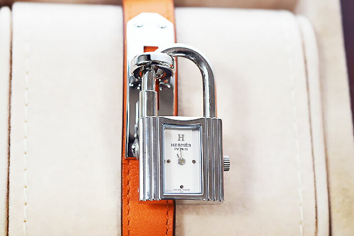 楽天市場】エルメス HERMES ケリーウォッチ 腕時計 オレンジ スイフト  