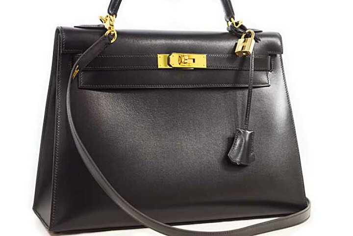 楽天市場】エルメス HERMES ケリー32 外縫い 黒 ブラック G金具 