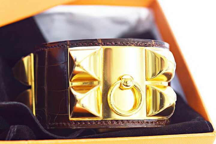 楽天市場】エルメス HERMES コリエドシアン ブレス クロコダイル 