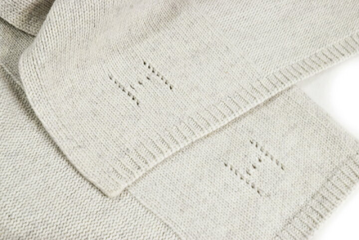 楽天市場】エルメス HERMES フード付き マフラー Hロゴ ライトグレー  