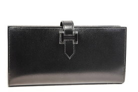エルメス　HERMES　長財布　ベアンスフレ モノクローム　ブラック　黒　ボックスカーフ　ブラック金具　K刻印　2025年製造　マチあり　本物　新品　未使用　展示品　箱付き　財布　Bearn Soufflet Monochrome　NOIR Box Calfskin Black　ソーブラック