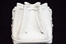 ルイヴィトン　ヴェース・ポーセリン　ノエBB　花瓶　フラワーベース　GI0597　白　ホワイト　陶磁器　インテリア　置物　ヴィトン　本物　未使用　展示品　LOUIS VUITTON