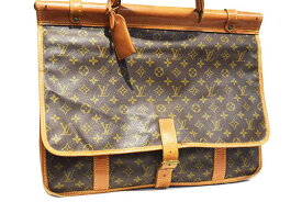 ルイ ヴィトン　サック クレベール 　M58122　モノグラム　ボストンバッグ　ショルダーバッグ　2WAY　ブラウン　PVC×ヌメ革　G金具　レザー　 LOUIS VUITTON　本物　ランクAB　ヴィンテージ