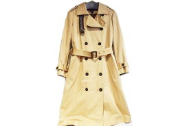 ルイヴィトン　LOUIS VUITTON　トレンチコート　ライナー付 モノグラム　ベージ　サイズ34　コットン×ウール　本物　ランクA　レディース