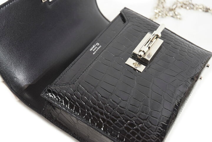 楽天市場】エルメス HERMES ヴェルー チェーン ミニ 黒 ブラック 