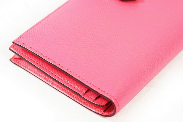 楽天市場】エルメス HERMES 長財布 ベアンスフレ ローズアザレ  