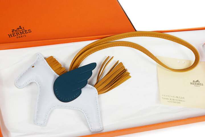 楽天市場 Hermes エルメス バッグチャーム ロデオペガサス ｐｍ ブルーブリュム ヴェールボスフォール セサミ Z刻印 21年製造 アニョーミロ ペガサス 本物 未使用 箱付き 水色 薄青 ｓｂｂｔ