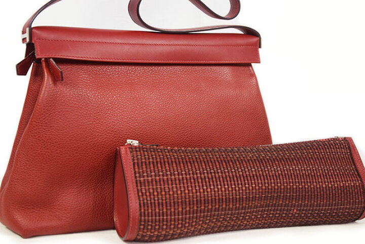 楽天市場】エルメス HERMES ヨーバッグ ハンドバッグ ルージュアッシュ  
