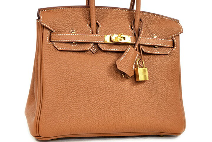 楽天市場】エルメス HERMES バーキン25 トゴ ゴールド ゴールド金具 G 