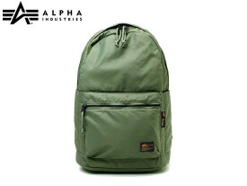 国内正規品 ALPHA アルファインダストリー DAY PACK GREEN グリーン 緑 デイパック リュック リュックサック バックパック メンズ レディース 男女兼用 学生 普段使い 通勤 通学 タウン デイリー A4