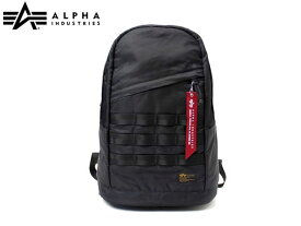 国内正規品 ALPHA アルファインダストリー DAY PACK BLACK ブラック 黒 デイパック リュック リュックサック バックパック メンズ レディース 男女兼用 学生 普段使い 通勤 通学 タウン デイリー A4