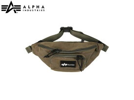 国内正規品 ALPHA アルファインダストリー WAIST BAG OLIVE オリーブ ウエストバッグ ポーチ メンズ レディース 男女兼用 学生 普段使い 通勤 通学 タウン デイリー