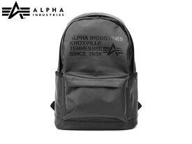 国内正規品 ALPHA アルファインダストリー DAYPACK BAG BLACK ブラック 黒 撥水 バッグ デイパック リュック リュックサック デイパック バックパック メンズ レディース 男女兼用 学生 普段使い 通勤 通学 タウン デイリー