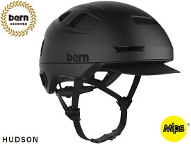 国内正規品 バーン bern HUDSON MIPS ハドソン MATTE BLACK マットブラック 黒×白 自転車 スケートボード スノーボード BMX ピスト ヘルメット BEBM16Z 多方向衝撃保護システム