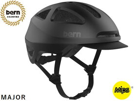 国内正規品 バーン bern MAJOR MIPS メジャー MATTE BLACK マットブラック 黒×白 自転車 スケートボード スノーボード BMX ピスト ヘルメット BEBM32M 多方向衝撃保護システム US FIT