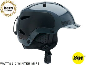 国内正規品 バーン bern WATTS 2.0 WINTER MIPS ワッツ 2.0 ウィンター METALLIC CHARCOAL マットチャコール 灰色 グレー 自転車 スキー スケートボード スノーボード BMX ピスト ヘルメット WATTS2.0 BESM30M 多方向衝撃保護システム