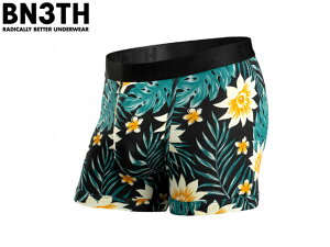 国内正規品 BN3TH ベニス CLASSIC TRUNK PRINT TROPICAL FLORAL BLACK クラシック トランクス プリント トロピカル フローラル ブラック 下着 トランクス パンツ インナー ボクサー ブリーフ ストリート 息