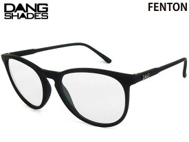 国内正規品 DANG SHADES サングラス FENTON フェントン Black Soft×Clear lens 30％ ブルーライトカット（Limited Anti-Fogくもり止めレンズ) カラーフレーム クリアレンズ ダンシェイディーズ トイサングラス メンズ レディース ユニセックス スノー スケート 自転車