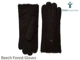 国内正規品 emu australia ビーチ フォレスト グローブ ブラック BEECH FOREST GLOVES BLACK エミューオーストラリア 手袋 レディース