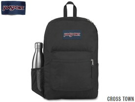 NEWモデル 国内正規品 ジャンスポーツ リュック JANSPORT CROSS TOWN BLACK JS0A47LW008 クロスタウン ブラック 黒 バックパック バッグ NEWモデル ジャンスポ 大容量 バックパック メンズ レディース 通学 通勤 高校生 大学生 サイドポケット