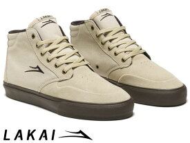 国内正規品 Lakai RILEY 3 HIGH CREAM/GUM SUEDE ライリーホーク 3 ハイカット クリーム/ガム スエード ラカイ スケート SKATE スニーカー CO-BOUND DELUXLITEインソール PARAMOUNTアウトソール