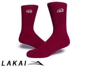 Ki Lakai BASIC CREW SOCK BLACK x[VbN N[ \bNX BURGUNDY o[KfB C JC XP[g SKATE Xj[J[ 