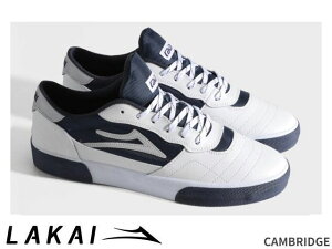 �������K�i Lakai CAMBRIDGE WHITE LEATHER NAVY REFLECTIVE �P���u���b�W �z���C�g ���U�[ �l�C�r�[ ���t���N�e�B�u ���J�C �X�P�[�g SKATE �X�j�[�J�[