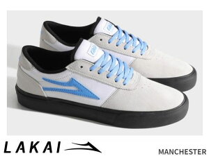 �������K�i Lakai MANCHESTER WHITE BLACK SKY �}���`�F�X�^�[ �z���C�g �u���b�N �X�J�C ���J�C �X�P�[�g SKATE �X�j�[�J�[ XLK�J�b�v�\�[�� DELUXLITE�C���\�[��