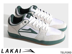 �������K�i Lakai �e���t�H�[�h ���[ TELFORD LO ELITE WHITE SUEDE CORDURA SPRUCE �G���[�g �z���C�g �X�G�[�h �R�[�f���� �X�v���[�X ���J�C �X�P�[�g SKATE �X�j�[�J�[ XLK�J�b�v�\�[��