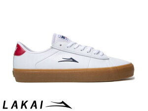 国内正規品 Lakai NEWPORT WHITE/GUM LEATHER ニューポート ホワイト ガム レザー ラカイ スケート SKATE スニーカー