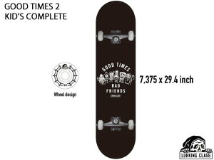 �������K�i LURKING CLASS ���[�L���N���X GOOD TIMES 2 KID'S COMPLETE DECK �O�b�h�^�C�� �L�b�Y �R���v���[�g �X�P�{�[ �f�b�L �X�P�[�g�{�[�h �{�[�h Skateboard �f�b�L �L�b�Y ���S�� ���� 7.375×29.4