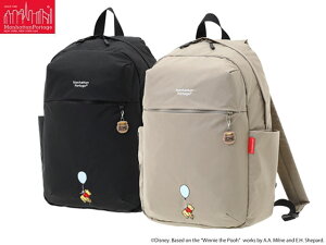 Ki }nb^|[e[W 菤i NC[Y{ obNpbN iC obO ^bT[ NC ܂̃v[ 15L QUEENSBORO BP NYLON TUSSAH QUILL 25 / POOH Black Beige }nb^ |[