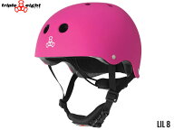 国内正規品 トリプルエイト triple eight T8 LIL 8 YOUTH HELMET リトルエイト ユース NEON PINK RUBBER …