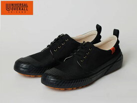 国内正規品 UNIVERSAL OVERALL ユニバーサル オーバーオール UO11 BLACK ブラック 黒 シューズ スニーカー メンズ レディース 撥水 アウトドア フェス shoes footwear sneaker ワークシューズ