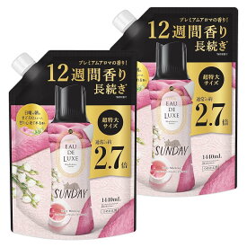 レノア オードリュクス 香り付け専用ビーズ マインドフルネスシリーズ サンデー 詰め替え 1,440mL×2袋 【まとめ買い】[大容量]