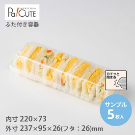 【サンプル商品：SW-52】サンドイッチ 容器 サンドウィッチ パン 業務用 テイクアウト 使い捨て容器 プラスチック容器 トレー パック おしゃれ 袋 弁当 お弁当 お弁当箱 日本製 ホットドッグ フードパック サンドイッチボックス サンドイッチケース