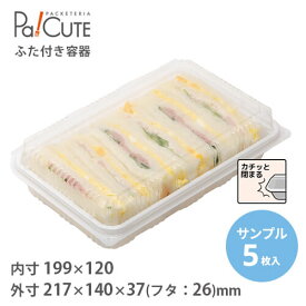 【サンプル商品：SW-69(白)バッグシール】サンドイッチ 容器 サンドウィッチ フルーツサンド パン 業務用 テイクアウト 使い捨て容器 プラスチック容器 トレー パック おしゃれ 袋 フードパック サンドイッチボックス サンドイッチケース